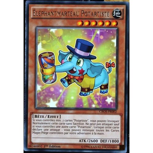 Carte Yu-Gi-Oh Cros-Fr002 Eléphantmarteau Potartiste Rare Neuf Fr