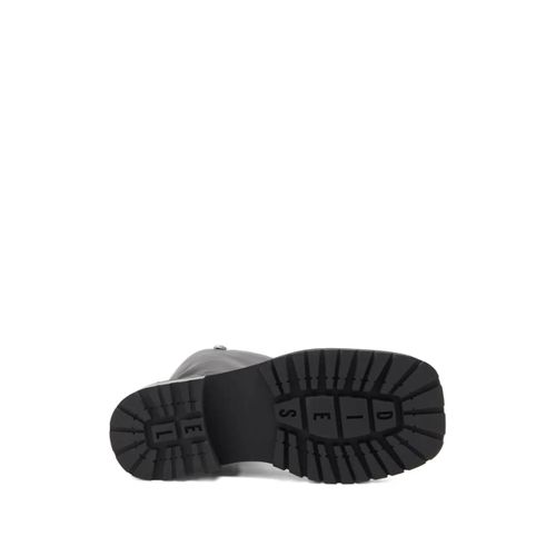 Diesel Bottines D-Texan À Bout Carré - Noir