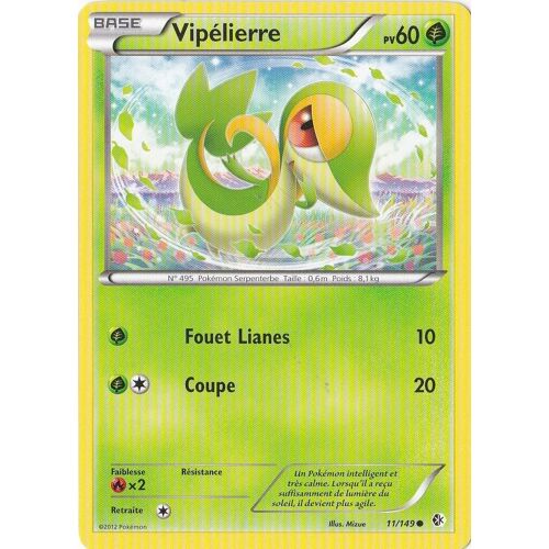 Carte Pokémon 11/149 Vipélierre 60 Pv Frontières Franchies Neuf Fr