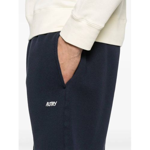 Autry Short De Sport En Coton - Bleu