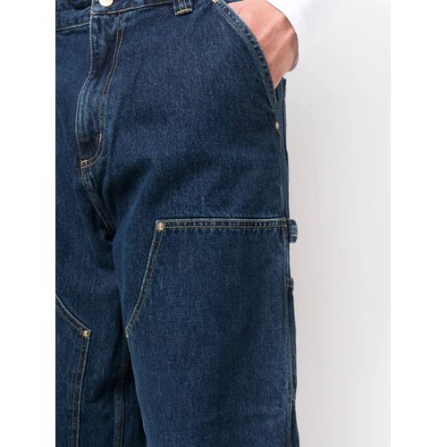 Carhartt Wip Jean Ample Nash À Taille Basse - Bleu