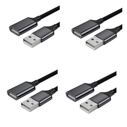 Câble D'Extension Usb Durable Pour Transfert De Données, Connecteur De Cordon D'Alimentation