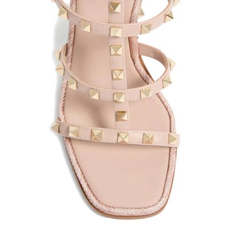 Valentino Garavani Sandales Compensées Rockstud 80 Mm - Rose - 36-37