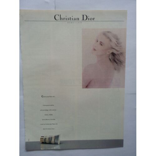 Publicité Papier Ancienne (Avril 1981) Pour Le Fond De Teint "Crème De Plein Air De Christian Dior" (Publicité Alice)