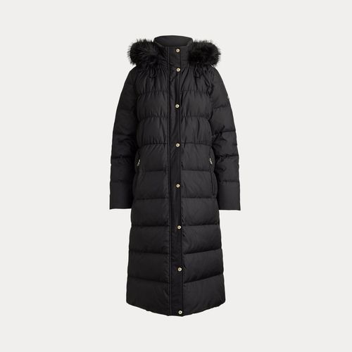 Doudoune À Capuche Avec Fausse Fourrure