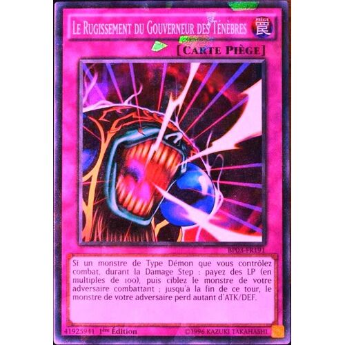 Carte Yu-Gi-Oh Bp03-Fr191-Sh Le Rugissement Du Gouverneur Des Ténèbres - Shatterfoil Neuf Fr