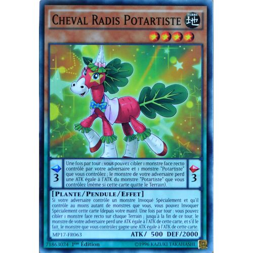 Carte Yu-Gi-Oh Mp17-Fr063 Cheval Radis Potartiste Commune Neuf Fr