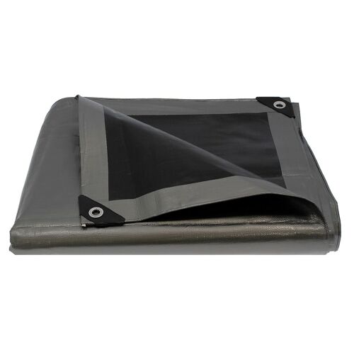Bâche spéciale bois grise ultra résistante - 260 g/m² - 2 x 8 mètres