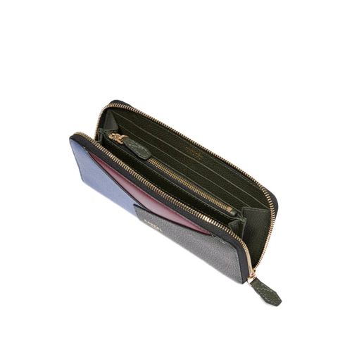 Lancel portefeuille en cuir à design géométrique - Vert