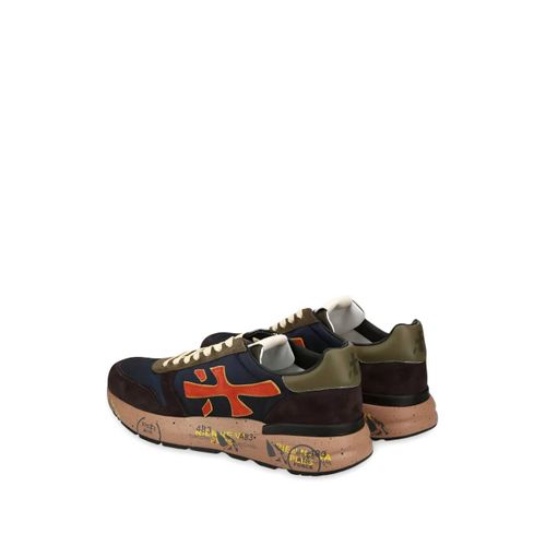 Premiata Baskets Mick À Empiècements - Bleu