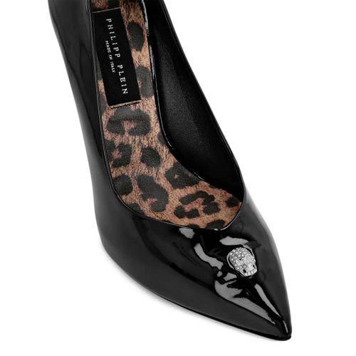 Philipp Plein Escarpins À Plaque Tête De Mort - Noir - 41