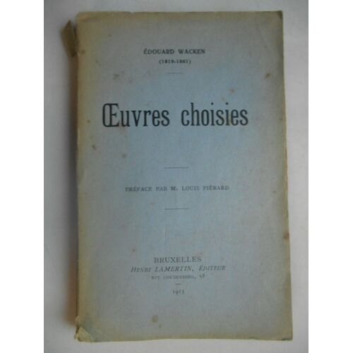 Oeuvres Choisies