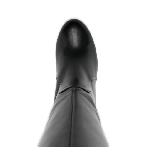 Stuart Weitzman Cuissardes En Cuir Souple - Noir
