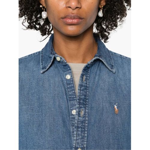 Polo Ralph Lauren Chemise À Logo Polo Pony Brodé - Bleu