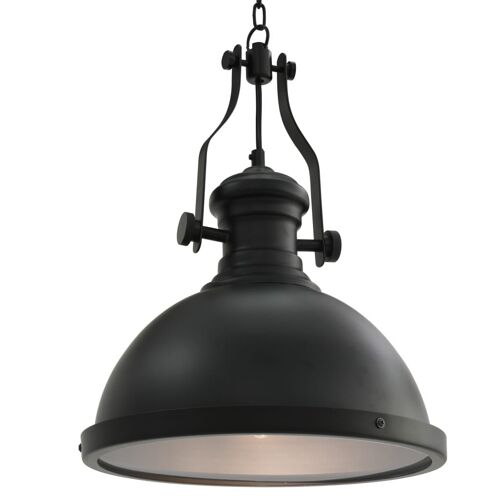 Vidaxl Plafonnier Noir Rond E27