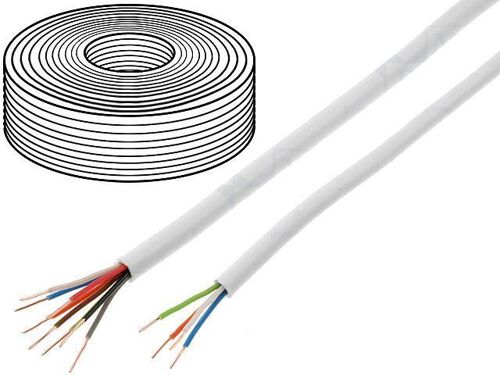 100m Cable video surveillance - YTDY - cuivre - 6x0.5mm - blanc