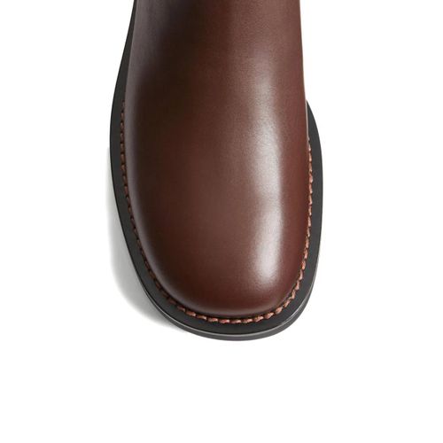 Valentino Garavani Bottines Chelsea À Bout Rond - Marron