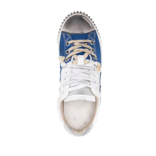 Maison Margiela Baskets New Evolution À Effet Usé - Blanc - 35