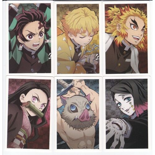 Kimetsu No Yaiba : Demon Slayer - Lot De 6 Mini Cartes