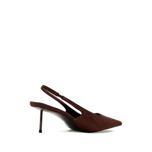 Femme La Escarpins Pointus À Bride Arrière 55 Mm - Marron