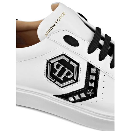 Philipp Plein Baskets En Cuir - Blanc