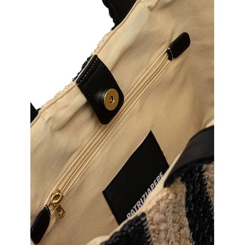 Patrizia Pepe sac cabas à rayures - Tons neutres