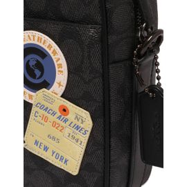 Coach sacoche Hitch à imprimé écussons - Gris