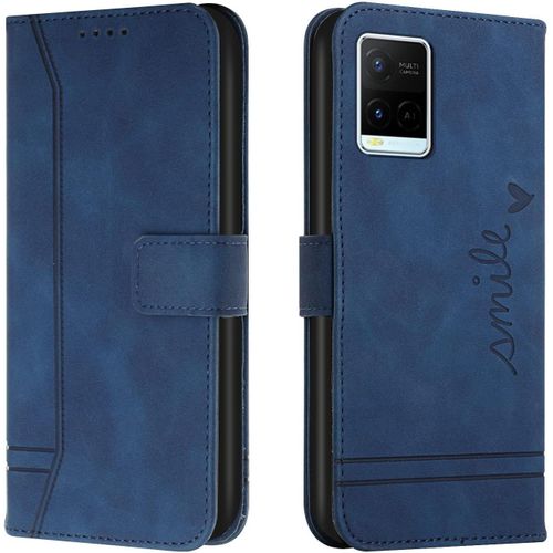 Coque Pour Vivo Y21(2021) / Y33s / Y21s, Etui Cuir Avec Magnetique, Flip Pochette Housse Pour Vivo Y21(2021) / Y33s / Y21s Protection, Bleu
