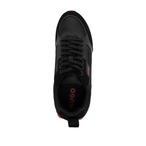 Hugo Baskets À Détail De Logo - Noir