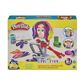 Coffret Salon De Coiffure Play-Doh Avec 8 Pots De Pate A Modeler Tricolore - Coiffeur Creatif - Kit Accessoires - Nouveaute