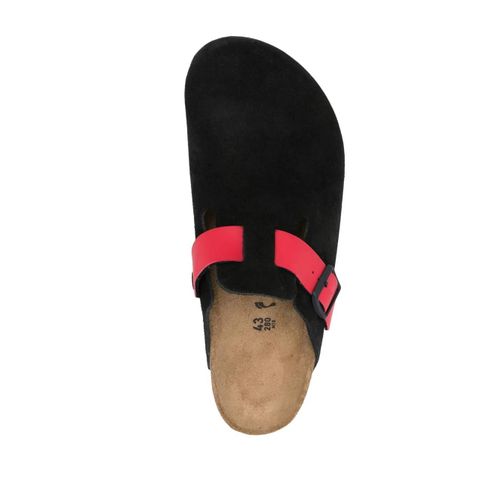 Birkenstock Sandales Boston 1774 En Daim - Noir