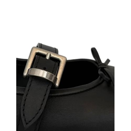 Balenciaga Ballerines En Cuir À Boucles - Noir