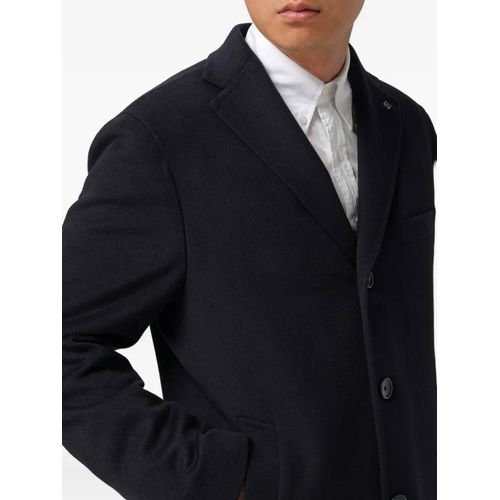 Tagliatore Manteau En Cachemire À Trois Boutons - Bleu