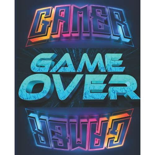 Video Game,Game Over Composition Notebook: Wide-Ruled, 7.5 X 9.25, 110 Pages, For Kids,Boys,Girls,Teens, And Adults, Gamer (Composition Notebooks): 7.5 X 9.25 Inch* 110 Pages Game Over
