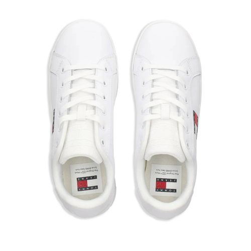 Tommy Jeans Baskets En Cuir À Plateforme - Blanc - 38