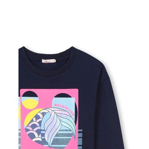 Billieblush Robe En Coton À Logo Imprimé - Bleu