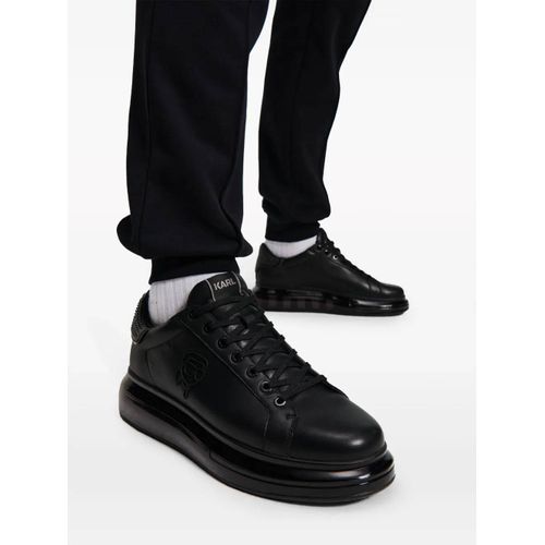 Karl Lagerfeld Baskets Ikon Nft Kapri Kushion En Cuir - Noir