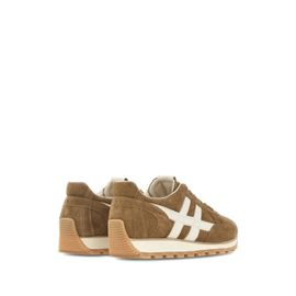Hogan Baskets En Daim À Détail H - Marron