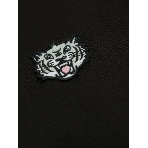 Kenzo Sweat En Coton À Patch Logo - Noir