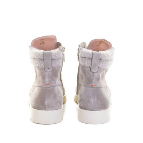 Santoni Bottines Bordées De Fourrure - Gris