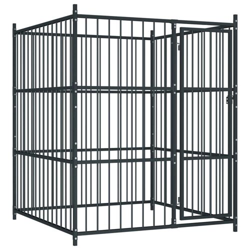 Vidaxl Chenil D'extérieur Pour Chiens 150 X 150 X 185 Cm