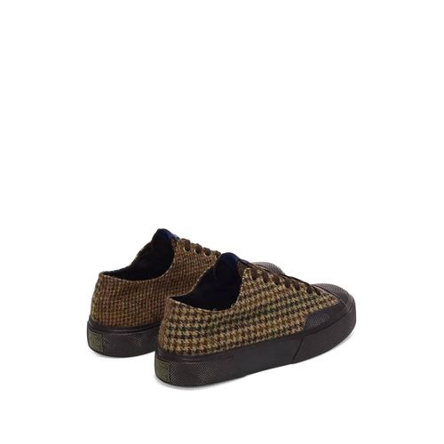 Superga Baskets En Laine 2432 À Motif Pied-De-Poule - Marron