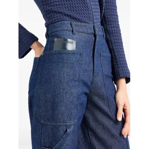 Emporio Armani Jean Ample À Poches Multiples - Bleu