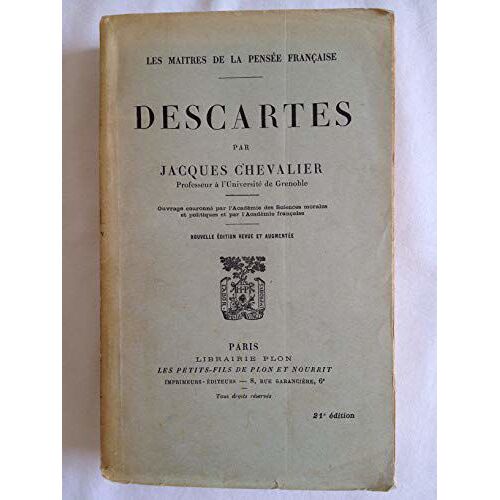 Descartes. Nouvelle Édition Revue Et Augmentée.