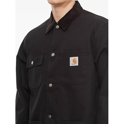 Carhartt Wip Veste Michigan En Velours Côtelé - Noir