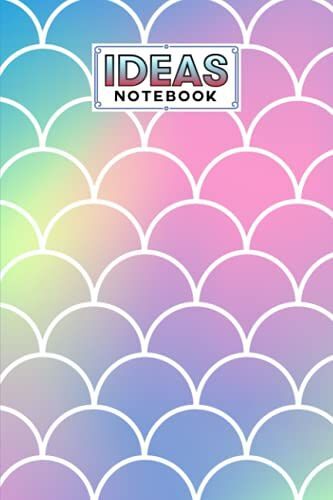 Ideas Notebook: Premium Mermaid Glitter Scales Cover Ideas Notebook, Ideas Journal/Mini Ideas Notebook/Pocket Idea Log Book 120 Pages - Size 6" X 9" By Erika Hempel
