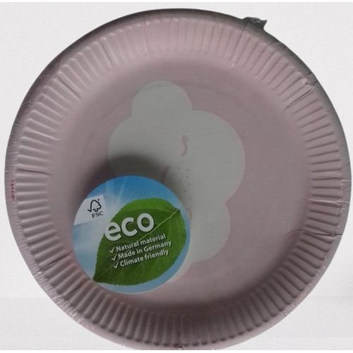 Lot 8 Assiettes jetables rondes en papier 18cm - Arc-en-ciel et nuage - Amscan