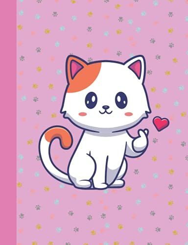Kitties Composition Notebook: Cute Notebook For Cats Lovers, College Wide Ruled Journal For Kids || 7.44 X 9.69, 100 Pages