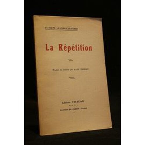 La Répétition Edition Originale