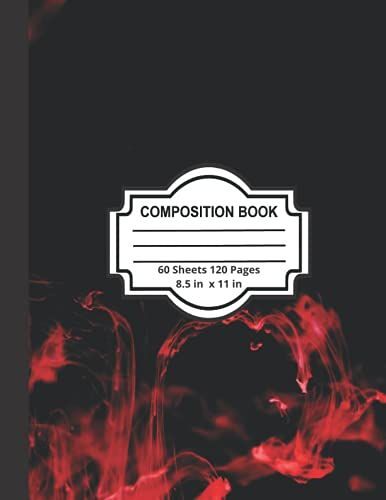 Composition Book: Watercolor Print 01 Composition Notebook - College Ruled 120 Pages - Large 8.5 X 11